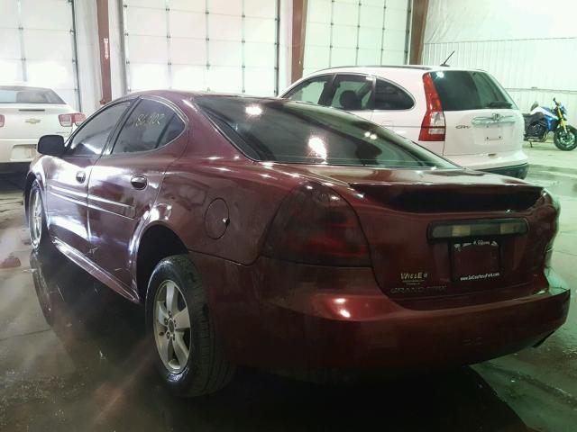2G2WP552261151355 - 2006 PONTIAC GRAND PRIX მუქწითელი ფოტო 3