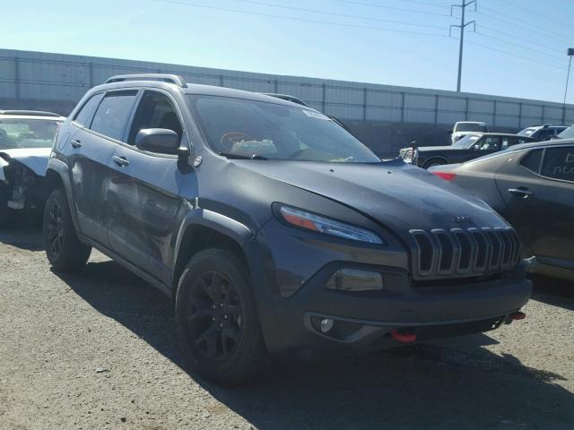 1C4PJMBS0FW598999 - 2015 JEEP CHEROKEE T CHARCOAL photo 1