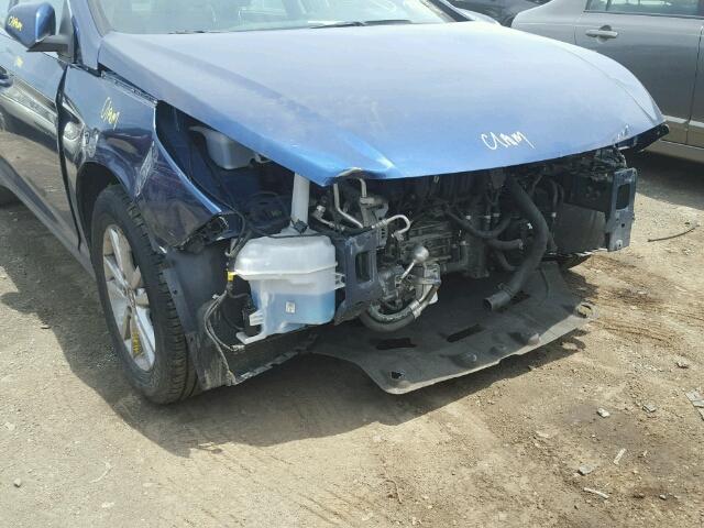 5NPE24AF8FH189129 - 2015 HYUNDAI SONATA SE BLUE photo 9