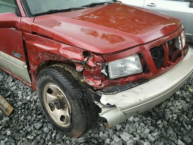 JS3TD21V0W4102201 - 1998 SUZUKI SIDEKICK S BURGUNDY photo 9