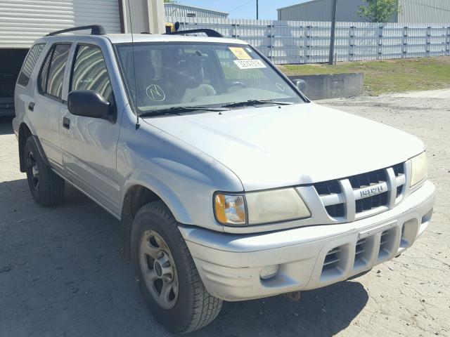 4S2CK58D534312506 - 2003 ISUZU RODEO S SILVER photo 1