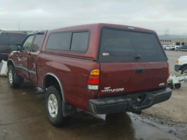 5TBBN44193S358163 - 2003 TOYOTA TUNDRA ACC RED photo 3