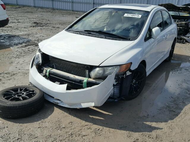2HGFA1F63BH000437 - 2011 HONDA CIVIC LX-S WHITE photo 2