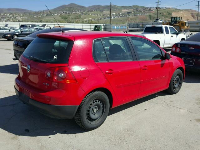 WVWDR71K57W278531 - 2007 VOLKSWAGEN RABBIT RED photo 4