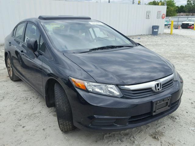 19XFB2F85CE024559 - 2012 HONDA CIVIC EX BLACK photo 1