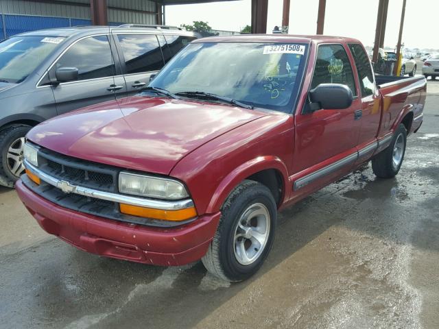 1GCCS19WX18234881 - 2001 CHEVROLET S TRUCK S1 RED photo 2