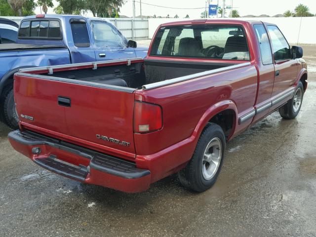 1GCCS19WX18234881 - 2001 CHEVROLET S TRUCK S1 RED photo 4