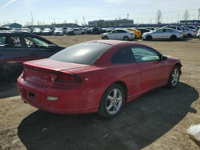 4B3AG52H12E166453 - 2002 DODGE STRATUS R/ RED photo 4