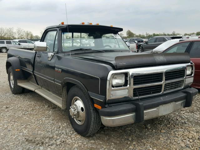 1B7ME36C5NS610039 - 1992 DODGE D-SERIES D BLACK photo 1