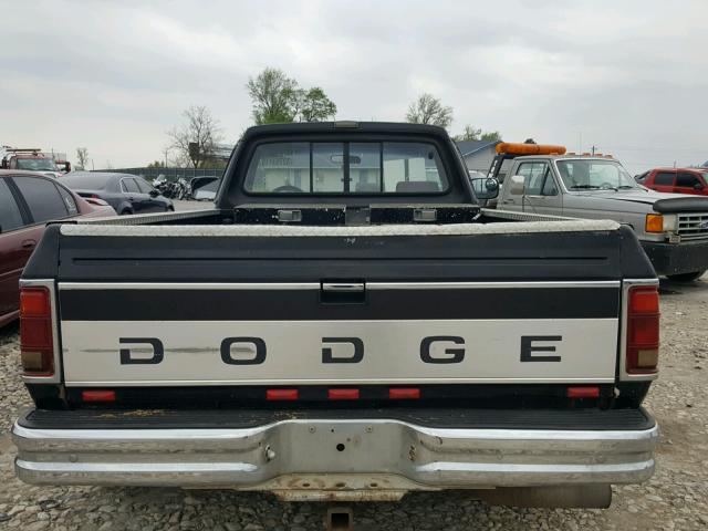 1B7ME36C5NS610039 - 1992 DODGE D-SERIES D BLACK photo 6