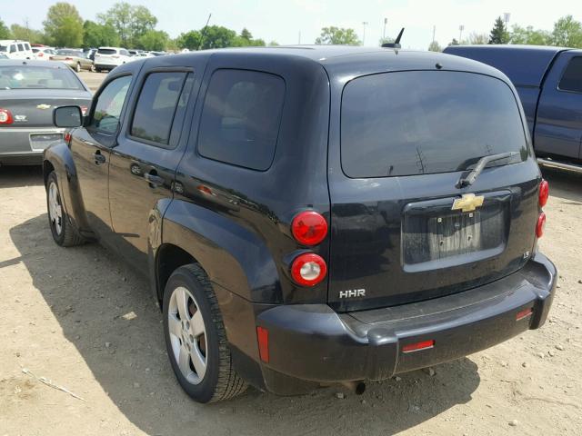 3GNDA13D48S560523 - 2008 CHEVROLET HHR LS BLACK photo 3