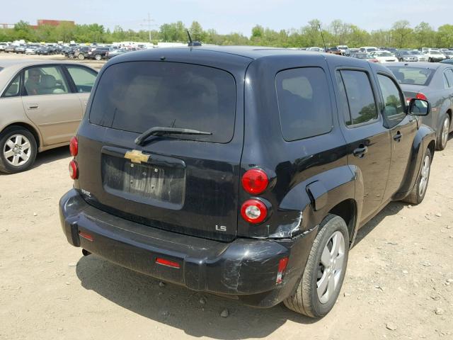 3GNDA13D48S560523 - 2008 CHEVROLET HHR LS BLACK photo 4