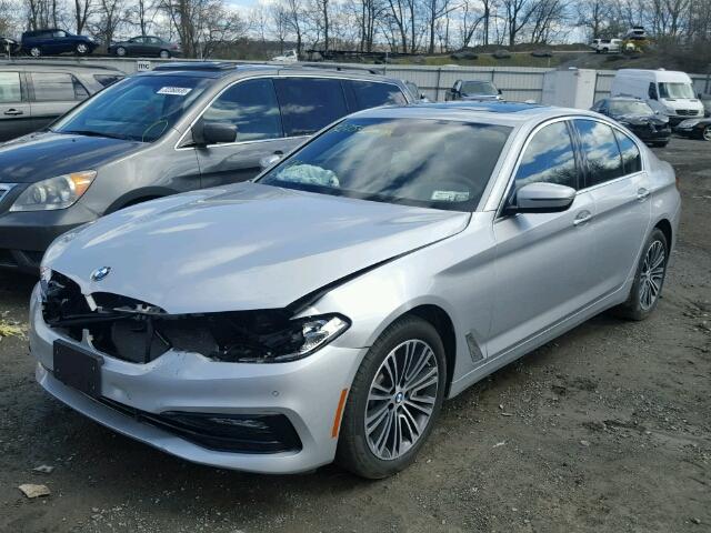 WBAJA7C57JG907951 - 2018 BMW 530 XI SILVER photo 2