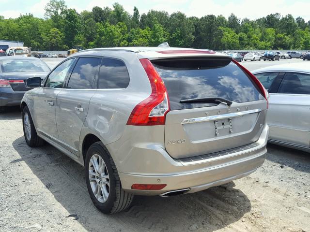 YV440MDK7G2907683 - 2016 VOLVO XC60 T5 SILVER photo 3