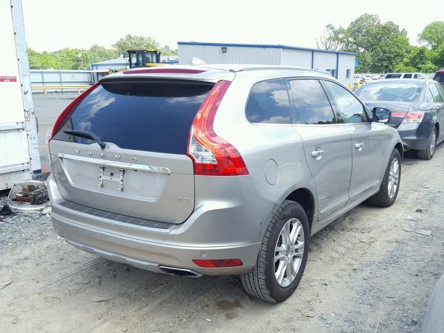 YV440MDK7G2907683 - 2016 VOLVO XC60 T5 SILVER photo 4