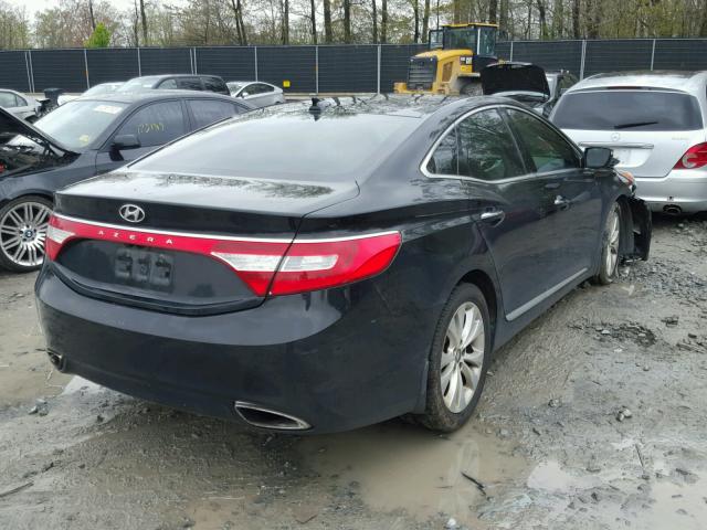 KMHFG4JG6DA200594 - 2013 HYUNDAI AZERA BLACK photo 4