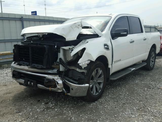 1N6AA1E55HN559079 - 2017 NISSAN TITAN SV WHITE photo 2