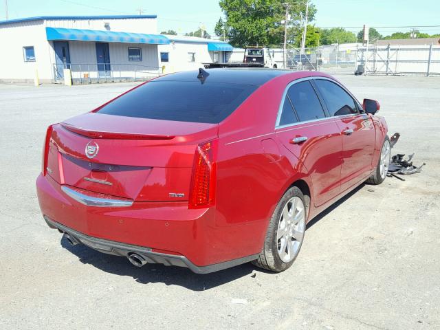 1G6AB5R31D0107561 - 2013 CADILLAC ATS LUXURY RED photo 2