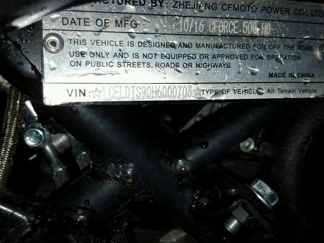 LCELDTS90H6000703 - 2017 CFMO CF500 BLUE photo 20