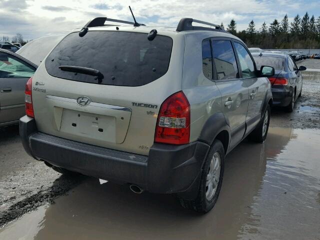 KM8JM72D27U655650 - 2007 HYUNDAI TUCSON GL BEIGE photo 4