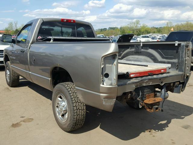 3D7KS26C06G227067 - 2006 DODGE RAM 2500 S TAN photo 3