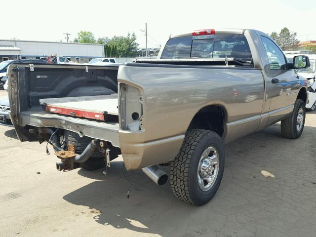 3D7KS26C06G227067 - 2006 DODGE RAM 2500 S TAN photo 4