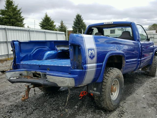 1B7JF26Y1SS150413 - 1995 DODGE RAM 2500 BLUE photo 4