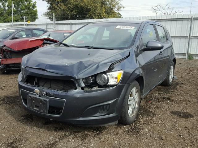 1G1JB6SH2C4207631 - 2012 CHEVROLET SONIC LS GRAY photo 2