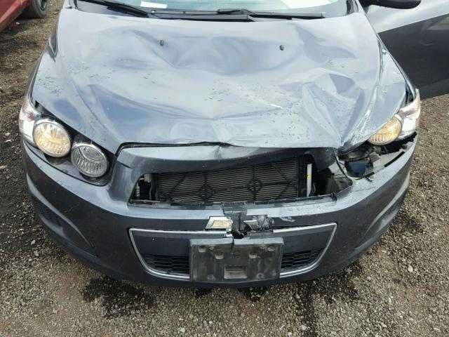1G1JB6SH2C4207631 - 2012 CHEVROLET SONIC LS GRAY photo 7