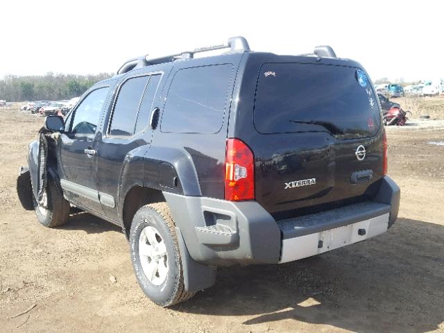 5N1AN0NW2DN812178 - 2013 NISSAN XTERRA X BLACK photo 3