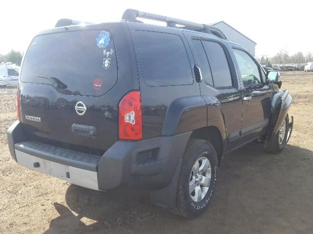 5N1AN0NW2DN812178 - 2013 NISSAN XTERRA X BLACK photo 4