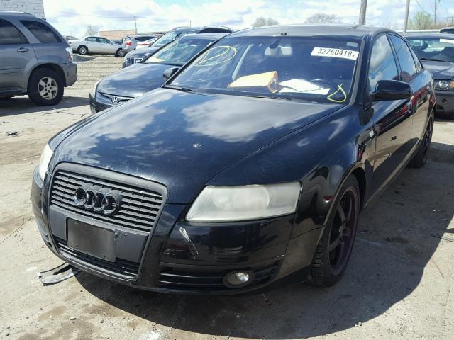 WAUAH74F26N149460 - 2006 AUDI A6 3.2 BLACK photo 2