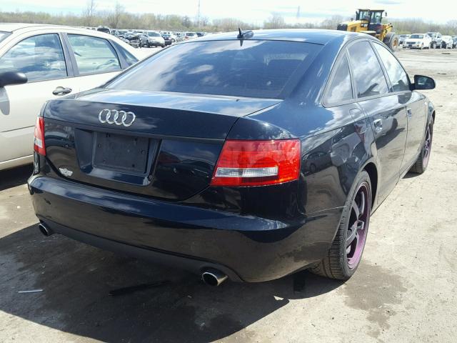 WAUAH74F26N149460 - 2006 AUDI A6 3.2 BLACK photo 4