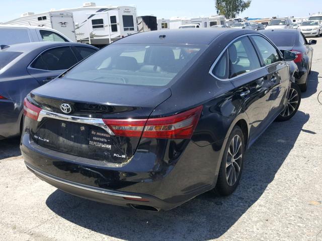 4T1BK1EB7GU203663 - 2016 TOYOTA AVALON XLE BLACK photo 4