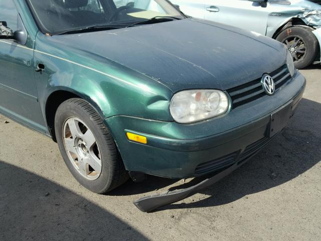 WVWGC21J3YW589613 - 2000 VOLKSWAGEN GOLF GLS GREEN photo 9