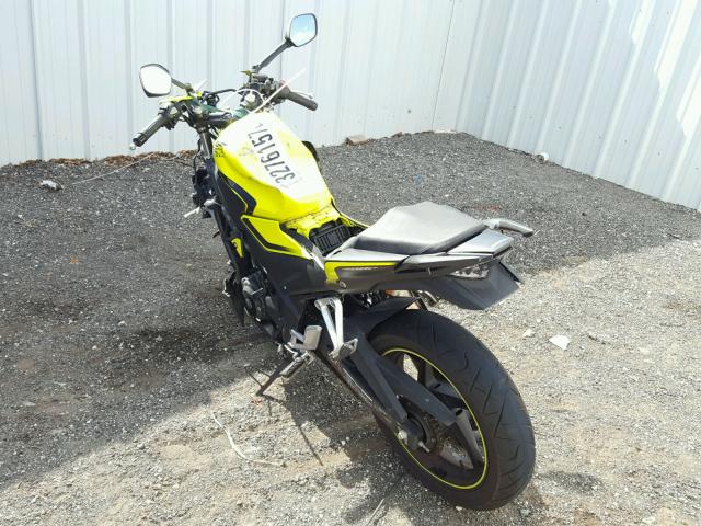 MLHNC5100G5200041 - 2016 HONDA CBR300 R YELLOW photo 3