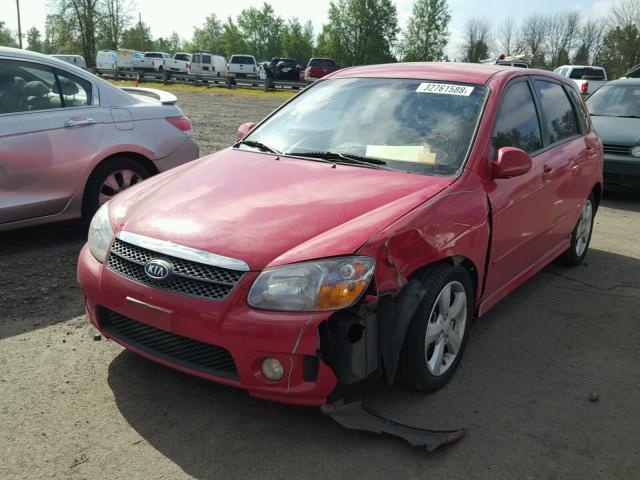 KNAFE161575009305 - 2007 KIA SPECTRA5 S RED photo 2