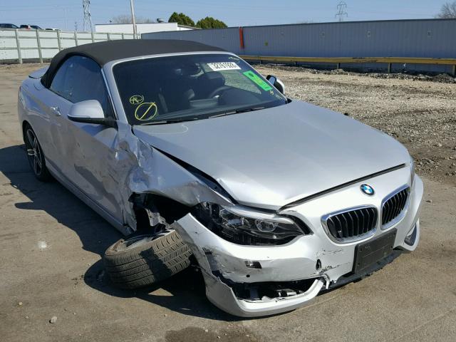 WBA2M9C34H7A47655 - 2017 BMW 230XI SILVER photo 1