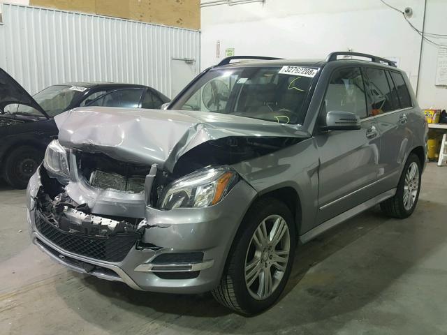 WDCGG8JB0DG028834 - 2013 MERCEDES-BENZ GLK 350 4M SILVER photo 2