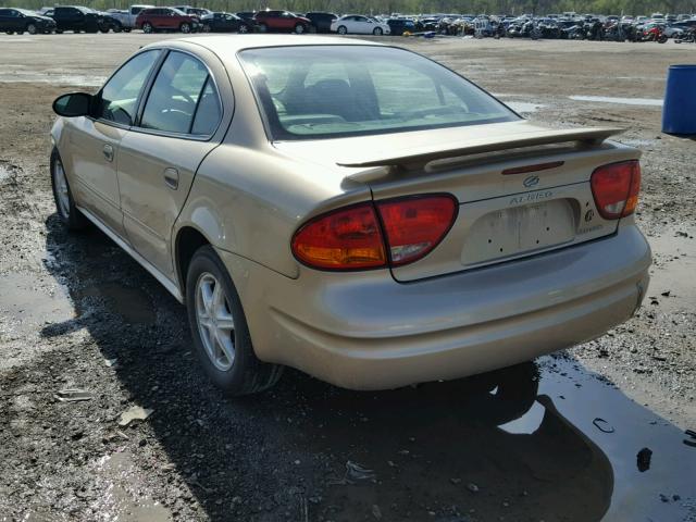 1G3NL52E24C193808 - 2004 OLDSMOBILE ALERO GL GOLD photo 3