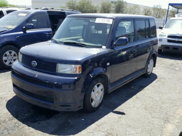 JTLKT334354005956 - 2005 TOYOTA SCION XB BLUE photo 2