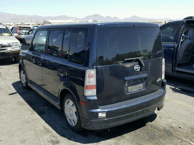 JTLKT334354005956 - 2005 TOYOTA SCION XB BLUE photo 3