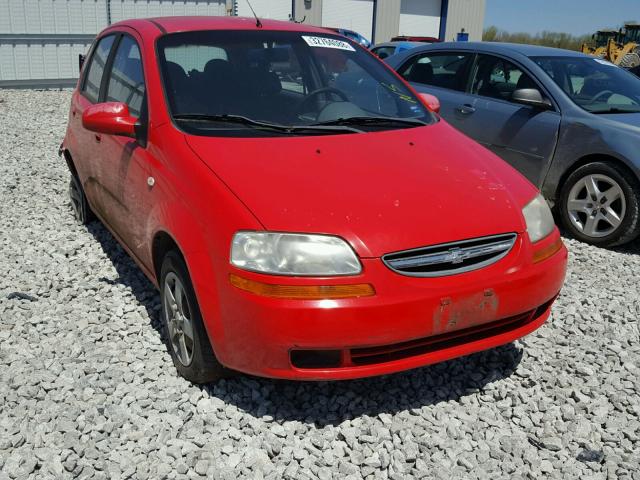 KL1TD62655B462661 - 2005 CHEVROLET AVEO BASE Qırmızı foto 1