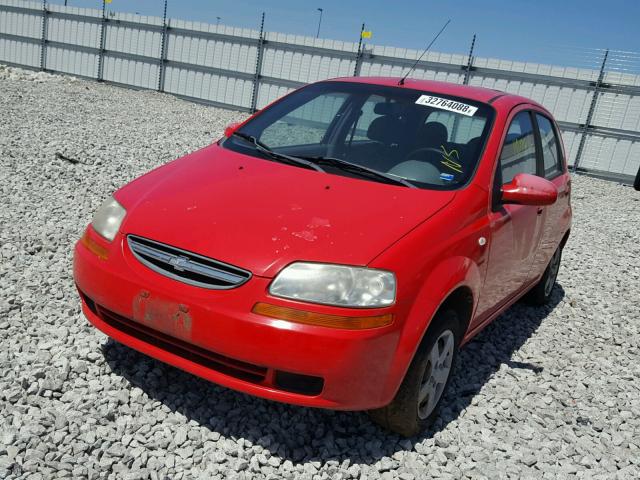 KL1TD62655B462661 - 2005 CHEVROLET AVEO BASE Qırmızı foto 2