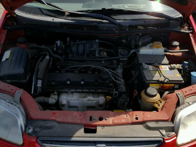 KL1TD62655B462661 - 2005 CHEVROLET AVEO BASE Qırmızı foto 7