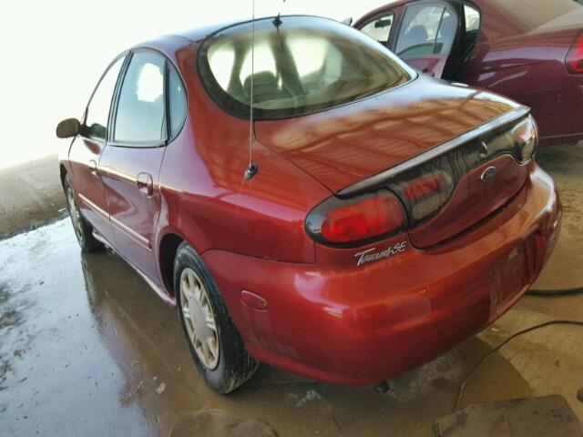 1FAFP52U5WG106632 - 1998 FORD TAURUS LX RED photo 3