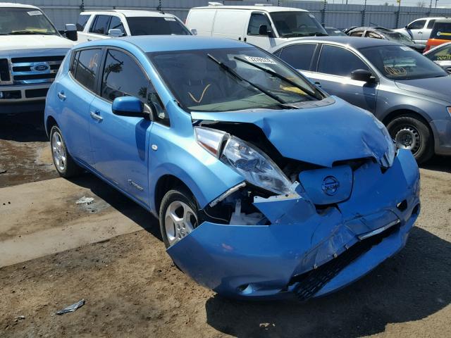 JN1AZ0CPXCT021351 - 2012 NISSAN LEAF SV BLUE photo 1