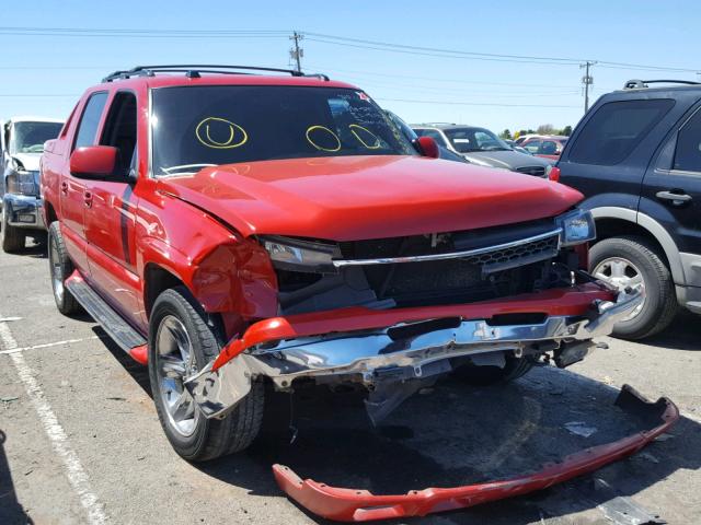 3GNEC12Z85G263197 - 2005 CHEVROLET AVALANCHE RED photo 1