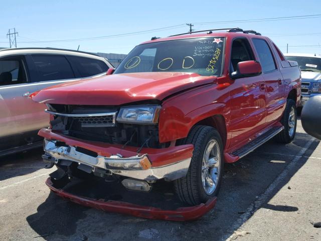 3GNEC12Z85G263197 - 2005 CHEVROLET AVALANCHE RED photo 2