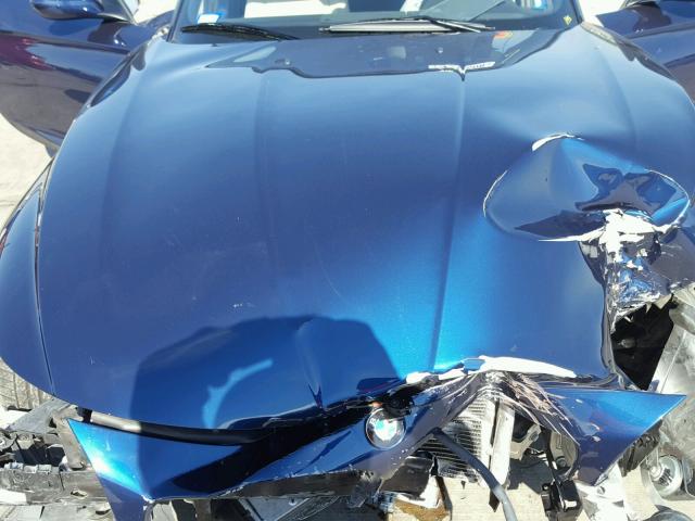 WBALM7C53BE383243 - 2011 BMW Z4 SDRIVE3 BLUE photo 7